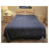 Bassett Solid Pine Queen Size Bed – Country Cottage Style