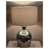 Mercury Glass Style Table Lamp w/ Drum Shade