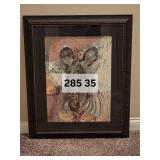 Framed Zebra Decorative Fine Art Print