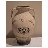 Pottery Barn French Bordeaux Style Distressed Pottery Jar Vase