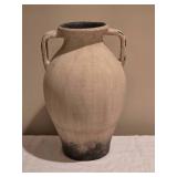 Pottery Barn French Bordeaux Style Distressed Pottery Jar Vase