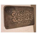 Rustic Decorative Terra Cotta Box on Metal Stand