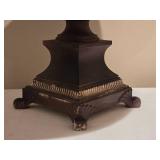 Uttermost Classical Metallic-Feel Ceramic Pedestal Bowl Urn - Rustic Garden or Entry Decor