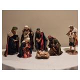 Hand-Painted Nativity Set Ð 7-Piece Traditional Christmas Scene