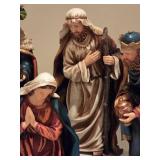 Hand-Painted Nativity Set Ð 7-Piece Traditional Christmas Scene