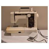 White Model 977 Electric Sewing Machine with Pedal