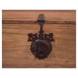 Antique Wooden Trunk Chest w/ Iron Hardware