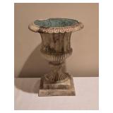 Classical Aged Urn Resin Pedestal Planter