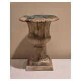 Classical Aged Urn Resin Pedestal Planter