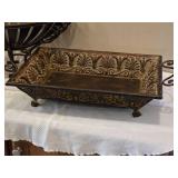 Pair of Decorative Metal Table Centerpiece Bowls