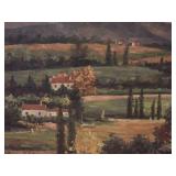 Uttermost Large Original Landscape Oil Painting Countryside Valley Scene