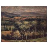 Uttermost Large Original Landscape Oil Painting Countryside Valley Scene
