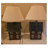 Pair of Harris Lamps Ð House Cottage Style Table Lamps