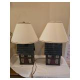 Pair of Harris Lamps Ð House Cottage Style Table Lamps