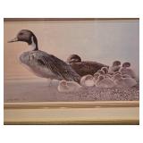 Signed & Numbered J. Wayne Bystrom Wildlife Art Print Ð Framed Canada Goose Family