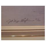 Signed & Numbered J. Wayne Bystrom Wildlife Art Print Ð Framed Canada Goose Family