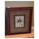 Set of (3) Framed Botanical Leaf Art Prints Ð Matching Framed Trio