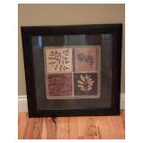 Framed Botanical Nature Art Ð 4 Panel Motif