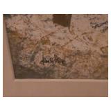 Framed Birch Grove Landscape Art Print Ð Neutral Woodland Scene