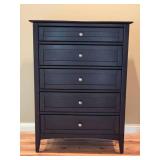 Aspenhome 5-Drawer Chest Dark Finish Hiboy Dresser