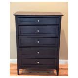 Aspenhome 5-Drawer Chest Dark Finish Hiboy Dresser