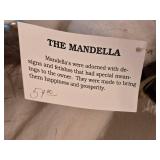 Bear Silhouette Leather & Fur Dreamcatcher Wall Art