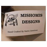 Bear Silhouette Leather & Fur Dreamcatcher Wall Art