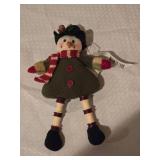 Festive Winter Snowman Plush Dcor Accent