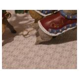 Large Mixed Christmas Village People, Trees, Reindeer & Figurines Lot