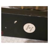 Metal Fish Sculpture on Black Base