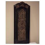 Tall Ornate Carved Wood Accent Wall Panel