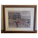 Framed Fine Art LE Print Children Marching in Uniform ~ Signed & Numbered