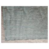 Light Blue Outdoor Twine Area Rug 115"x92"