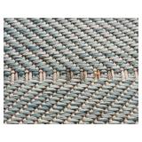 Light Blue Outdoor Twine Area Rug 115"x92"