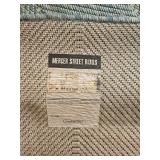 Light Blue Outdoor Twine Area Rug 115"x92"