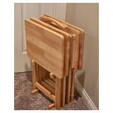 Blonde TV Table Caddie Set