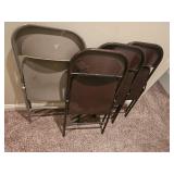 Mismatched Collection of Folding Chairs – Four Count