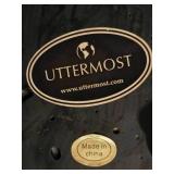 Pair of Reclining Deer Sculptures - Carved Wood & Cast Metal - Uttermost