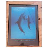 Framed Art Print "Danse des Dauphins" by Photographer Bob Talbot.