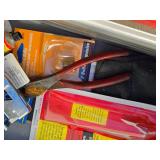 20" Tool Box with Tool Tray and Hand Tools, Hardware