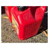 Lot of (2) 2Gal.8oz. Plastic Gasoline Can