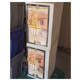 Lot of (2) Hampton Bay Outdoor Hanging Wall Lantern Fixtures (in original packaging)