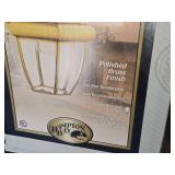 Lot of (2) Hampton Bay Outdoor Hanging Wall Lantern Fixtures (in original packaging)