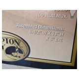 Lot of (2) Hampton Bay Outdoor Hanging Wall Lantern Fixtures (in original packaging)