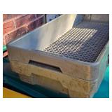 Lot of (2) Plastic Trays 26" x 12" x 5"