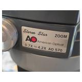 American Optical Stereo Star Zoom Microscope with Case