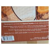 Acrylic Tumbler Set 16-piece (in original packaging)