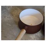 Lot of (3) Dansk Cooking Pot with Wood Handle
