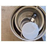 (3) Cooking Pots, (1) Strainer, (1) Measuring Sifter