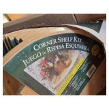 Lot of (9) Corner Shelf Kits (in original packaging)